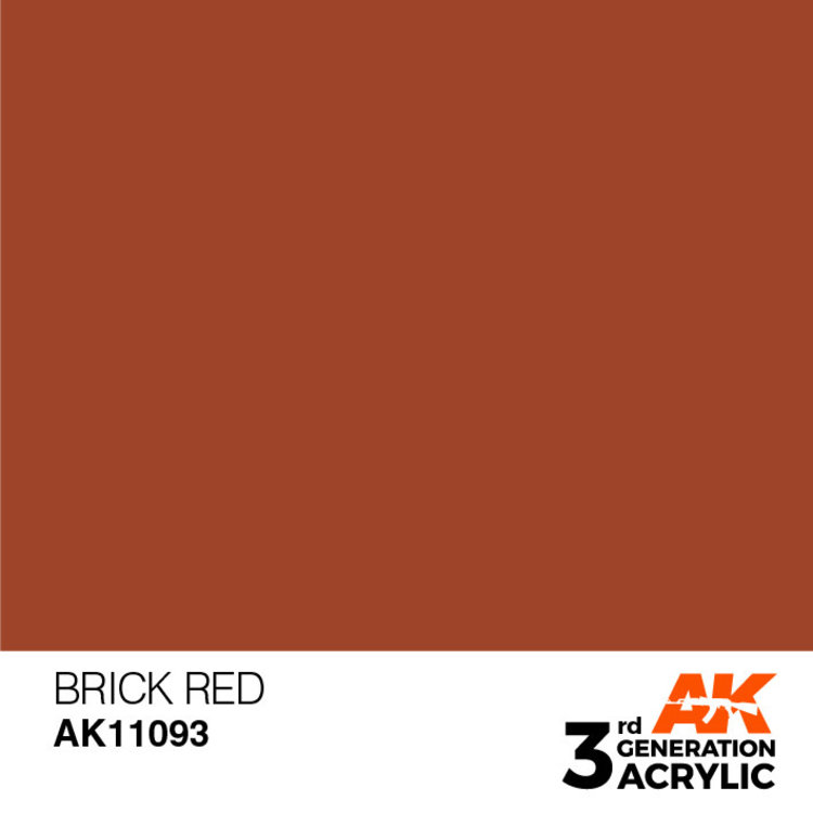 AK Interactive AK Interactive - 3rd Generation Acrylic: Brick Red