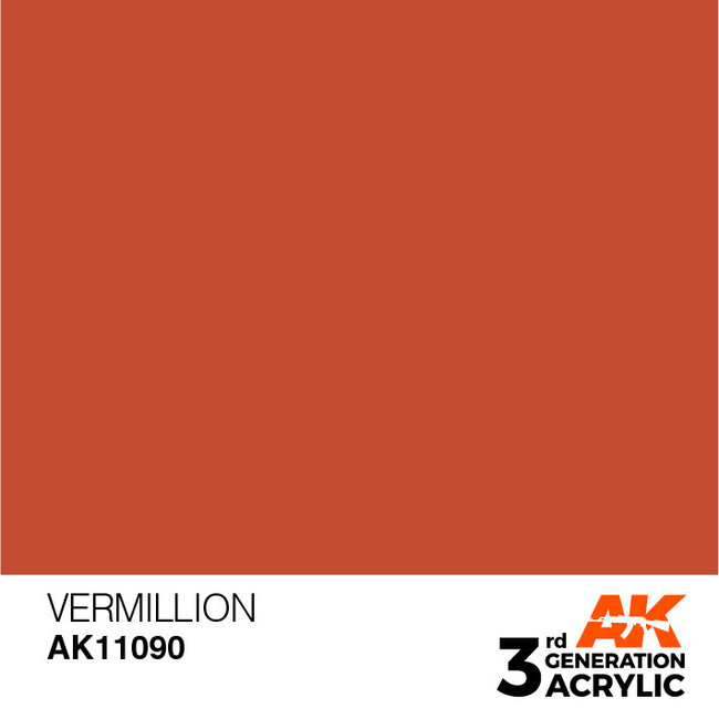 AK Interactive AK Interactive - 3rd Generation Acrylic: Vermillion
