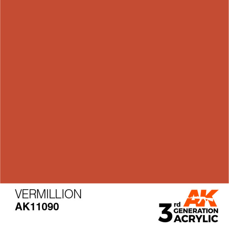 AK Interactive AK Interactive - 3rd Generation Acrylic: Vermillion