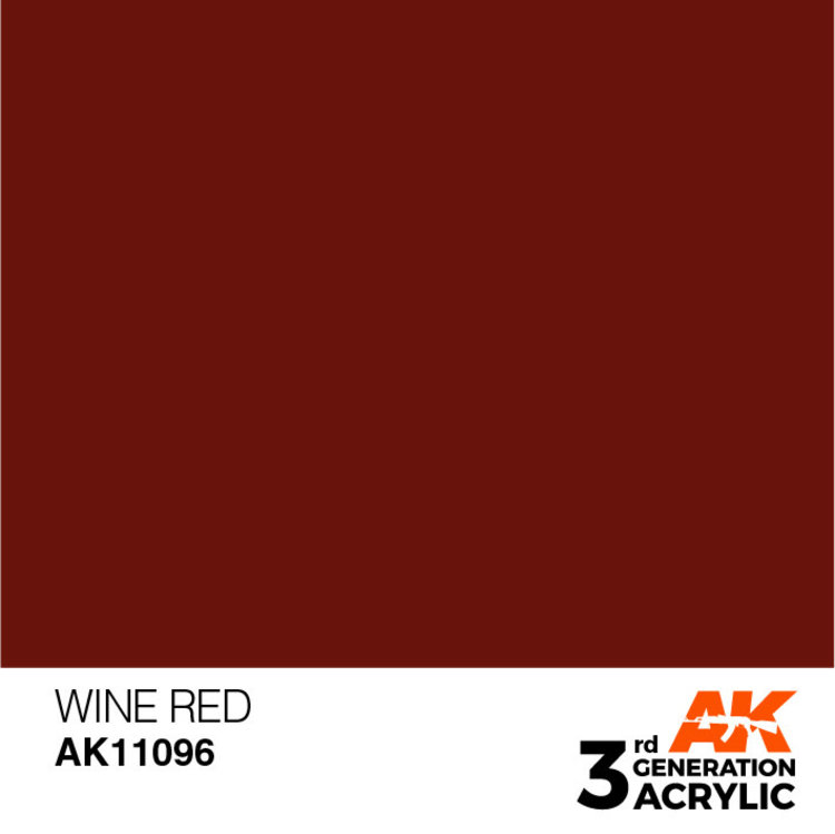 AK Interactive AK Interactive - 3rd Generation Acrylic: Wine Red