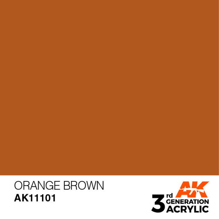 AK Interactive AK Interactive - 3rd Generation Acrylic: Orange Brown