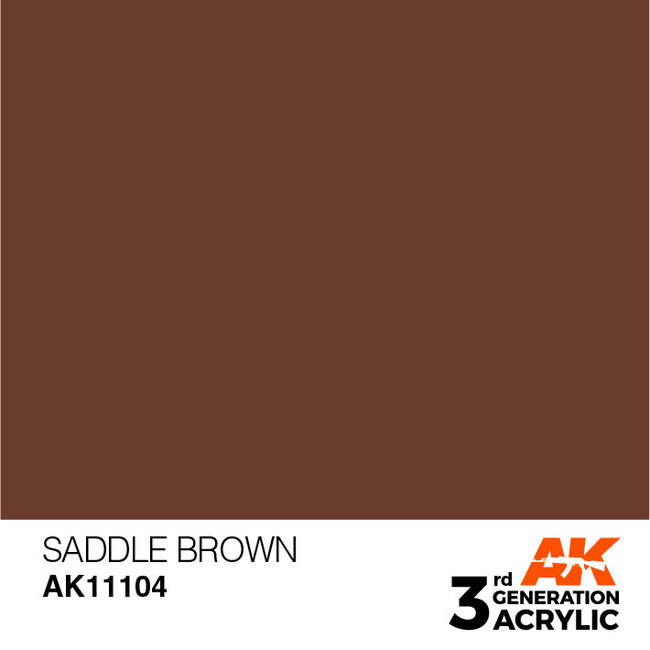 AK Interactive AK Interactive - 3rd Generation Acrylic: Saddle Brown