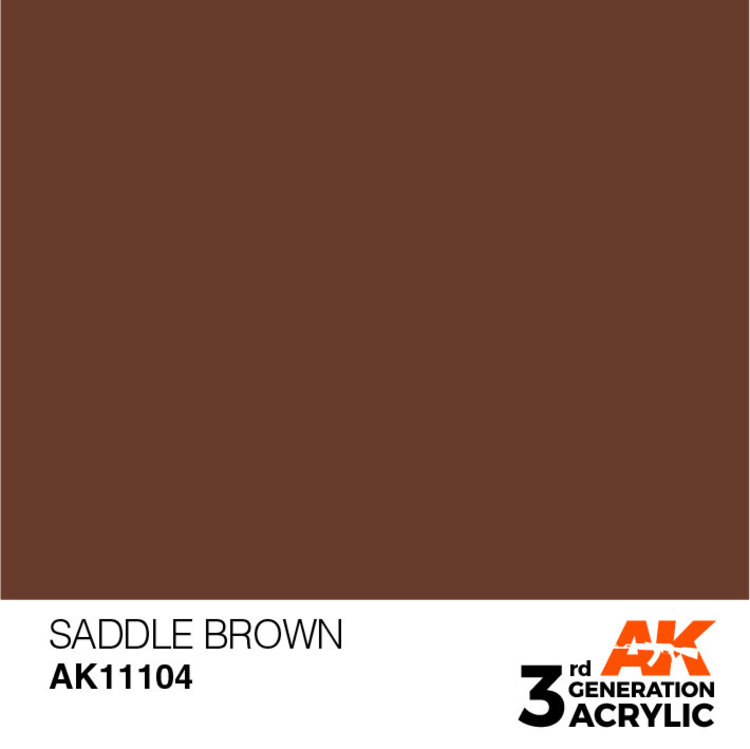AK Interactive AK Interactive - 3rd Generation Acrylic: Saddle Brown