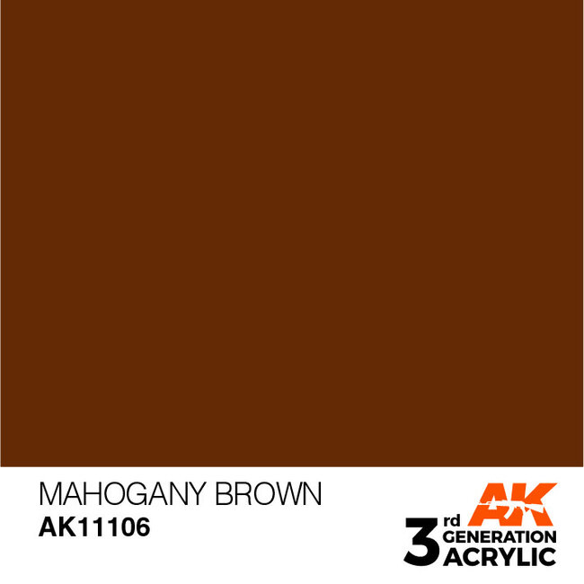 AK Interactive AK Interactive - 3rd Generation Acrylic: Mahogany Brown