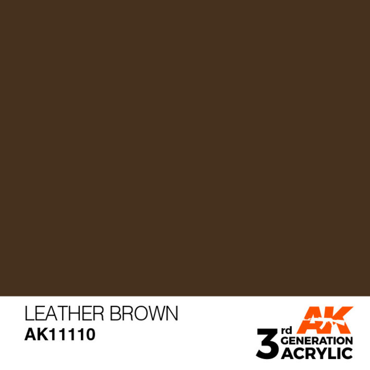 AK Interactive AK Interactive - 3rd Generation Acrylic: Leather Brown