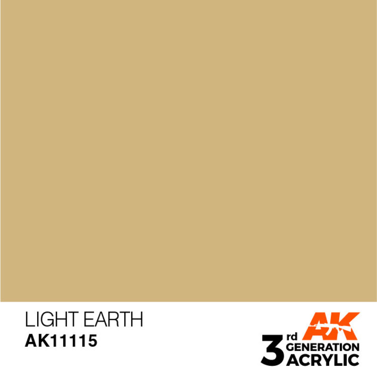 AK Interactive AK Interactive - 3rd Generation Acrylic: Light Earth
