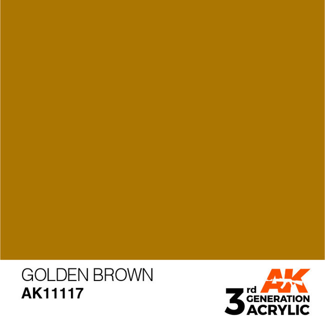 AK Interactive AK Interactive - 3rd Generation Acrylic: Golden Brown