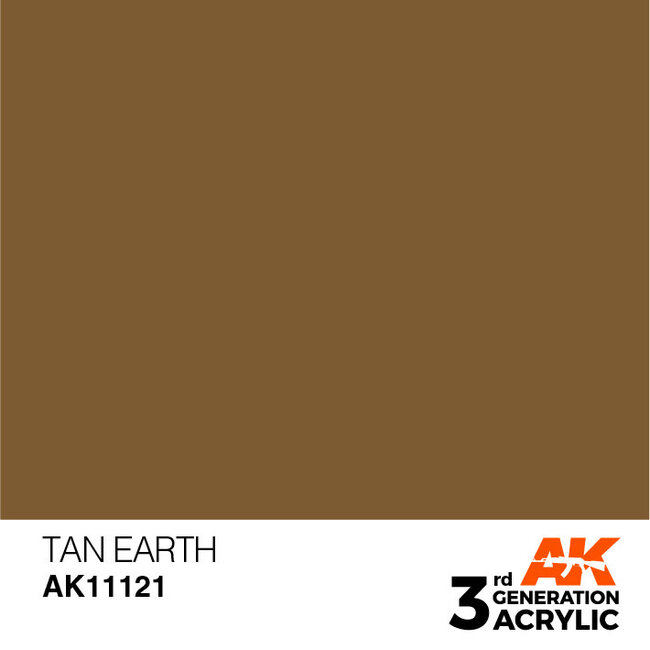 AK Interactive AK Interactive - 3rd Generation Acrylic: Tan Earth