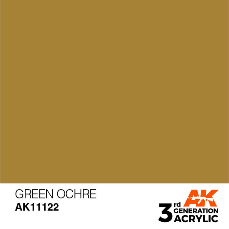 AK Interactive AK Interactive - 3rd Generation Acrylic: Green Ochre