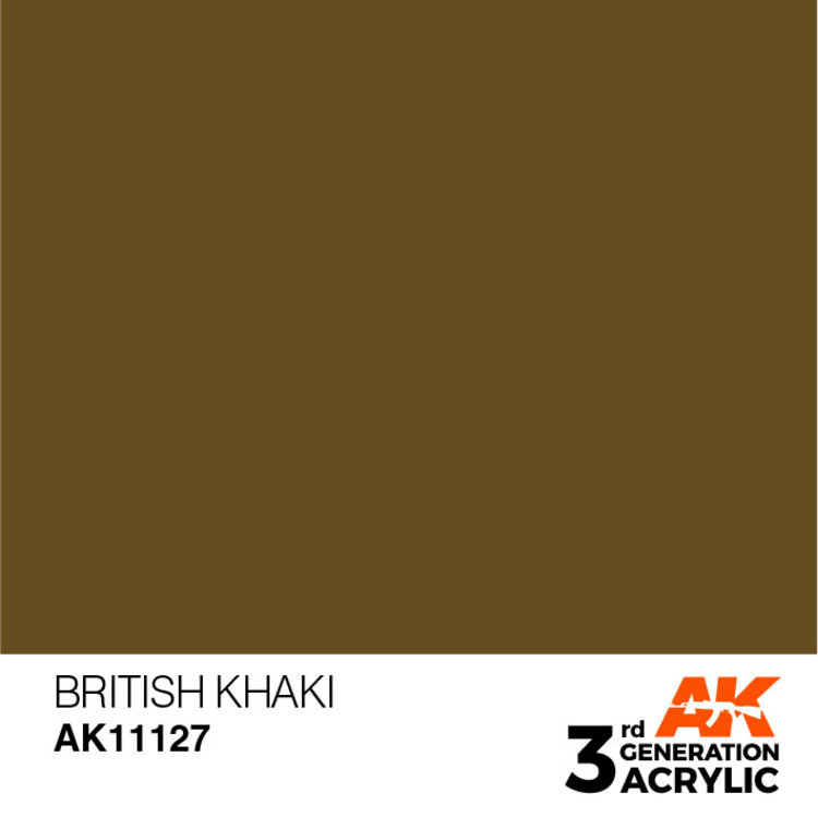 AK Interactive AK Interactive - 3rd Generation Acrylic: British Khaki