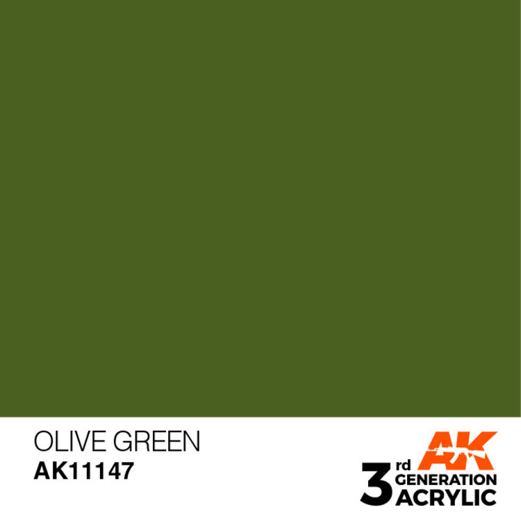 AK Interactive AK Interactive - 3rd Generation Acrylic: Olive Green