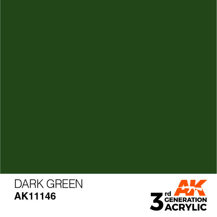 AK Interactive AK Interactive - 3rd Generation Acrylic: Dark Green
