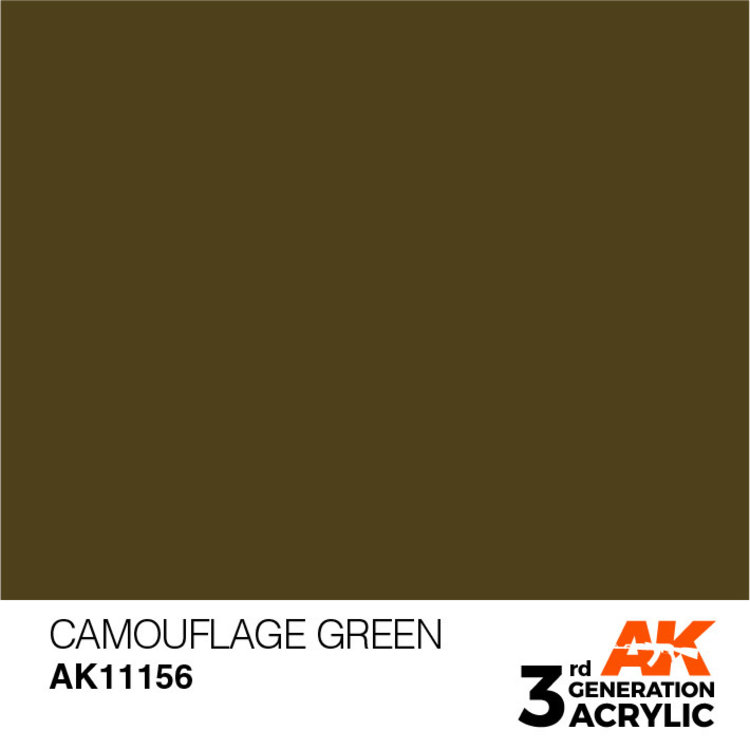 AK Interactive AK Interactive - 3rd Generation Acrylic: Camouflage Green