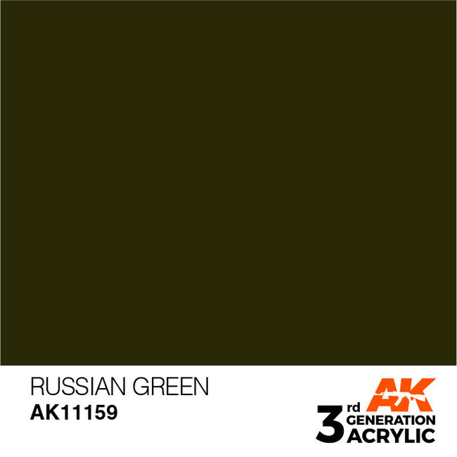 AK Interactive AK Interactive - 3rd Generation Acrylic: Russian Green