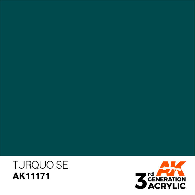 AK Interactive AK Interactive - 3rd Generation Acrylic: Turquoise