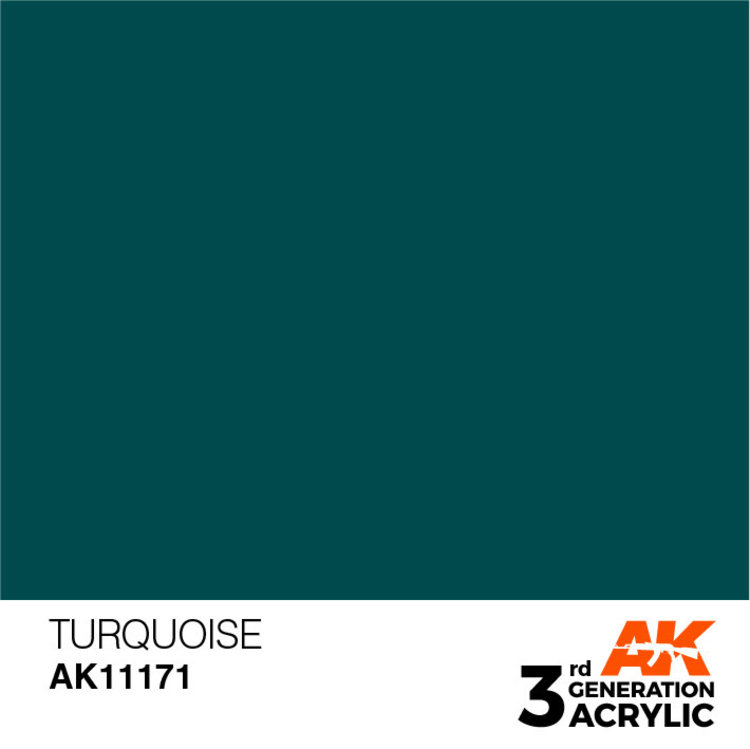 AK Interactive AK Interactive - 3rd Generation Acrylic: Turquoise