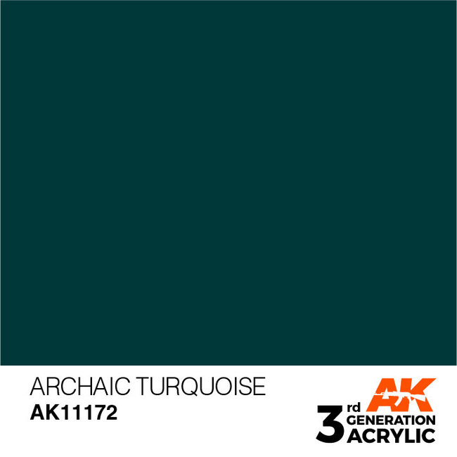 AK Interactive AK Interactive - 3rd Generation Acrylic: Archaic Turquoise