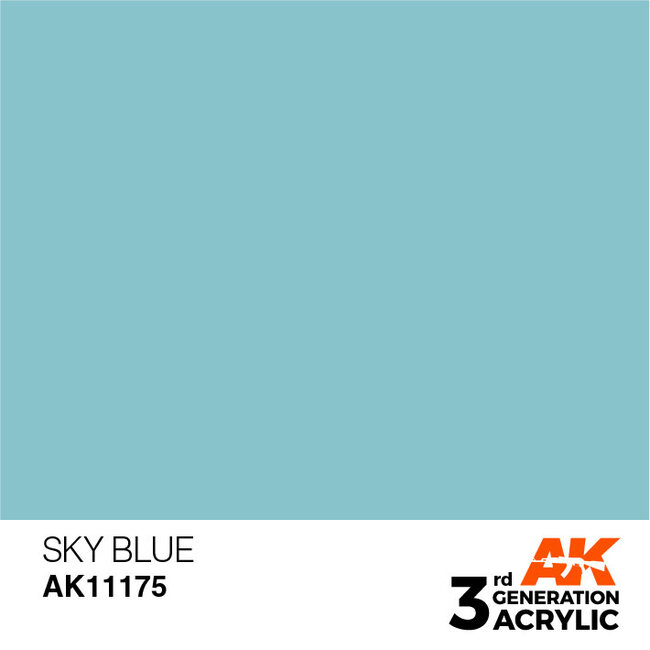 AK Interactive AK Interactive - 3rd Generation Acrylic: Sky Blue