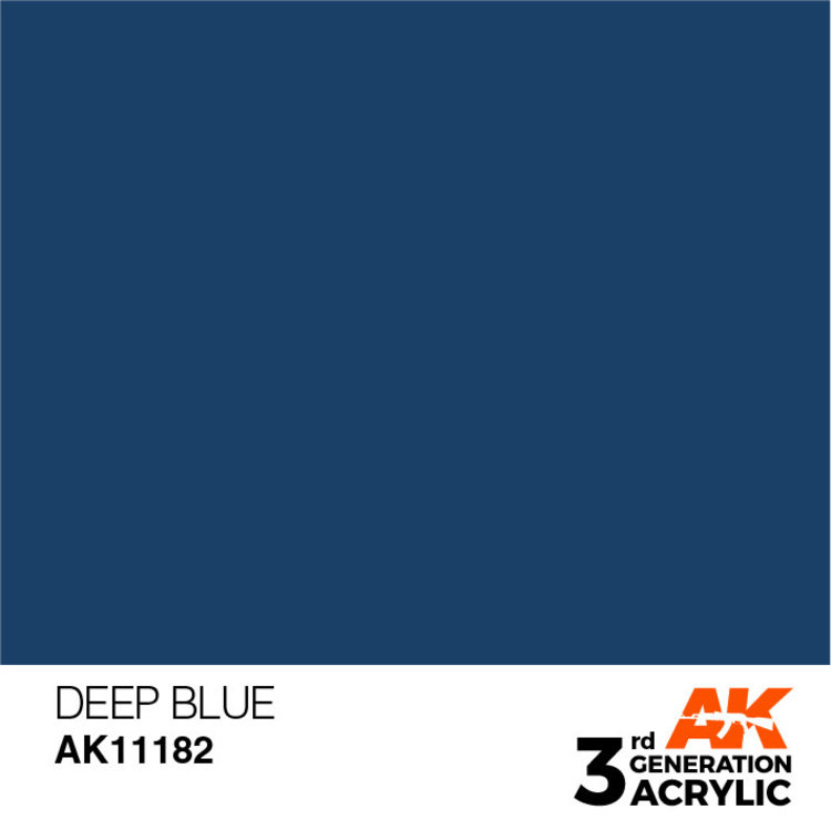 AK Interactive AK Interactive - 3rd Generation Acrylic: Deep Blue