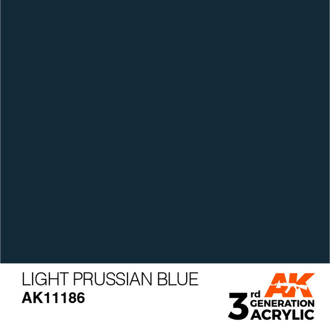 AK Interactive AK Interactive - 3rd Generation Acrylic: Light Prussian Blue