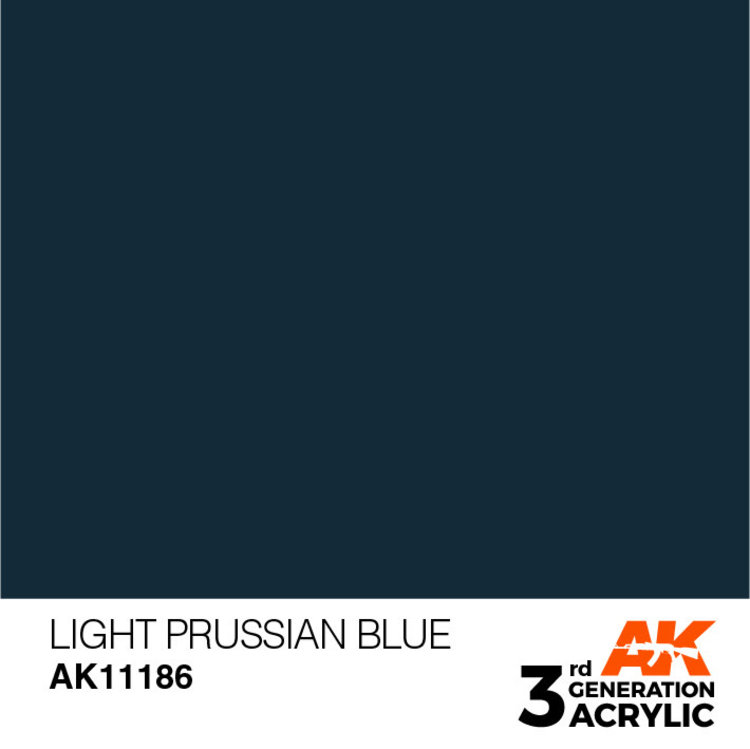 AK Interactive AK Interactive - 3rd Generation Acrylic: Light Prussian Blue