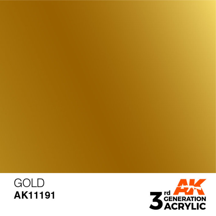 AK Interactive AK Interactive - 3rd Generation Acrylic: Gold