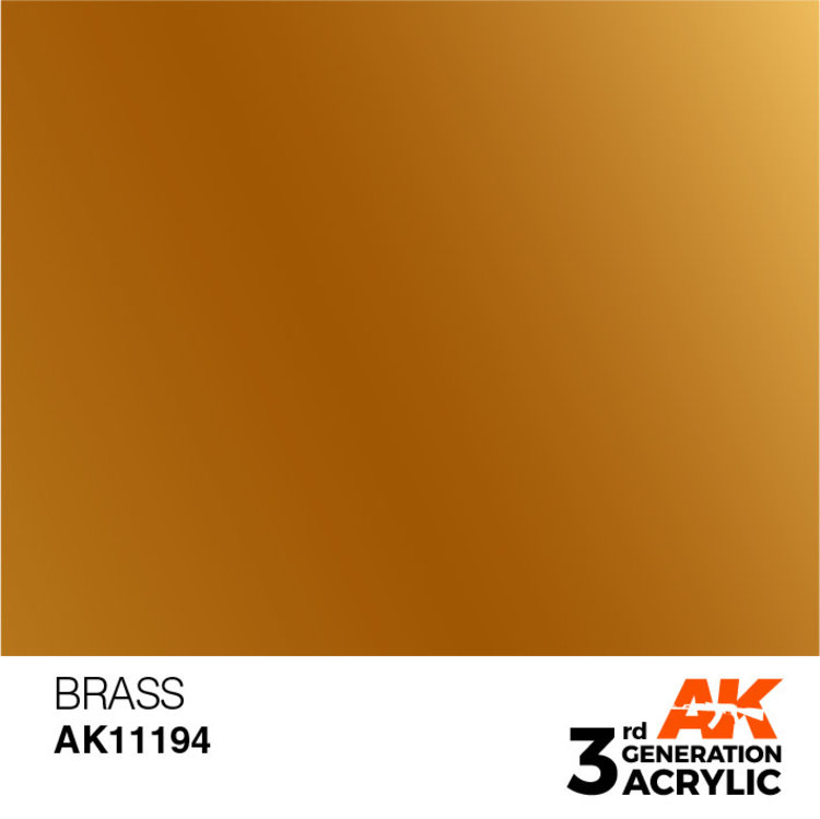 AK Interactive AK Interactive - 3rd Generation Acrylic: Brass