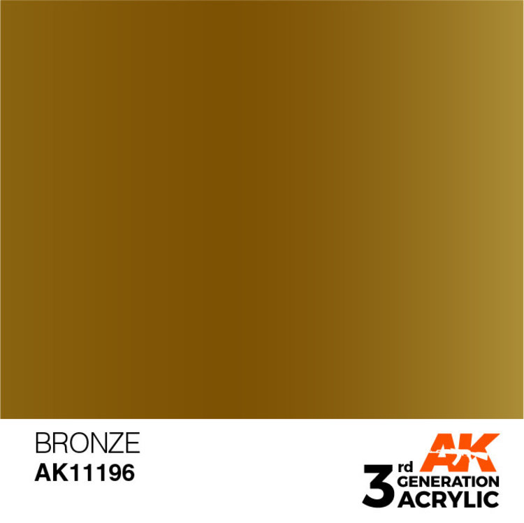 AK Interactive AK Interactive - 3rd Generation Acrylic: Bronze