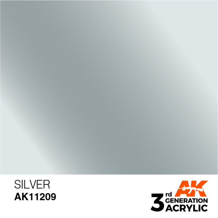 AK Interactive AK Interactive - 3rd Generation Acrylic: Silver