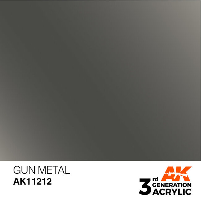 AK Interactive AK Interactive - 3rd Generation Acrylic: Gun Metal