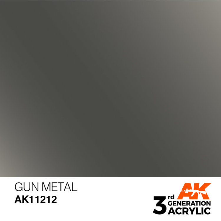 AK Interactive AK Interactive - 3rd Generation Acrylic: Gun Metal