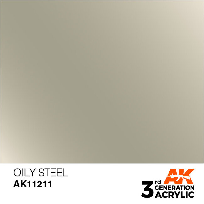 AK Interactive AK Interactive - 3rd Generation Acrylic: Oily Steel