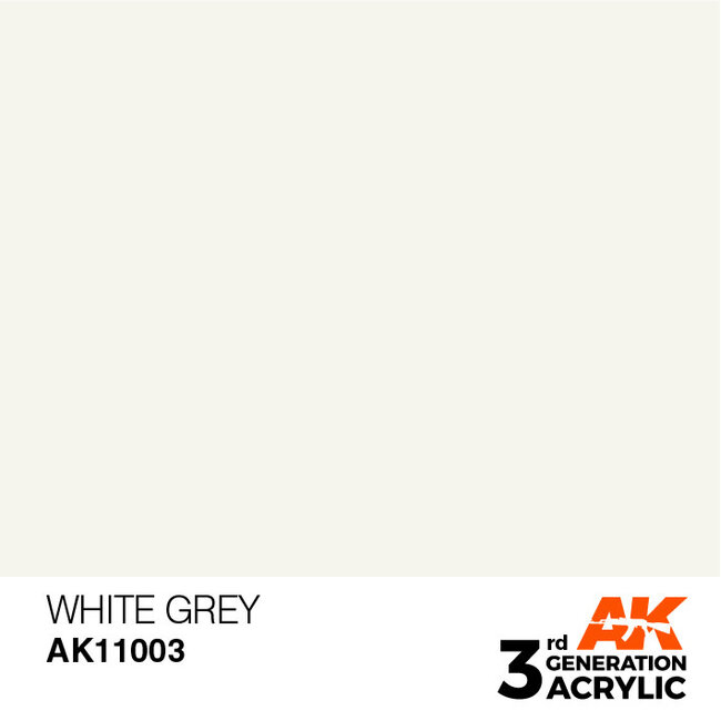 AK Interactive AK Interactive - 3rd Generation Acrylic: White Grey