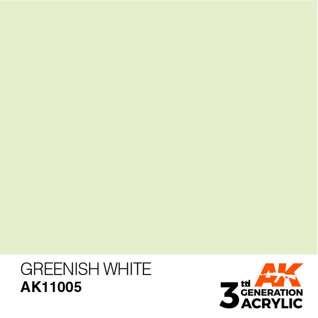 AK Interactive AK Interactive - 3rd Generation Acrylic: Greenish White