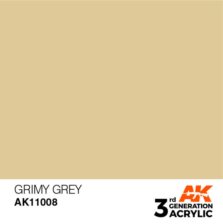 AK Interactive AK Interactive - 3rd Generation Acrylic: Grimy Grey