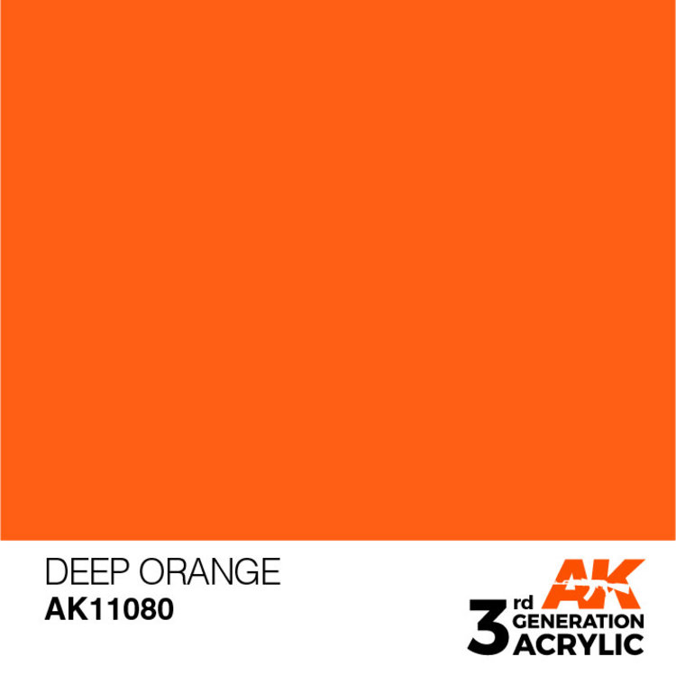 AK Interactive AK Interactive - 3rd Generation Acrylic: Deep Orange