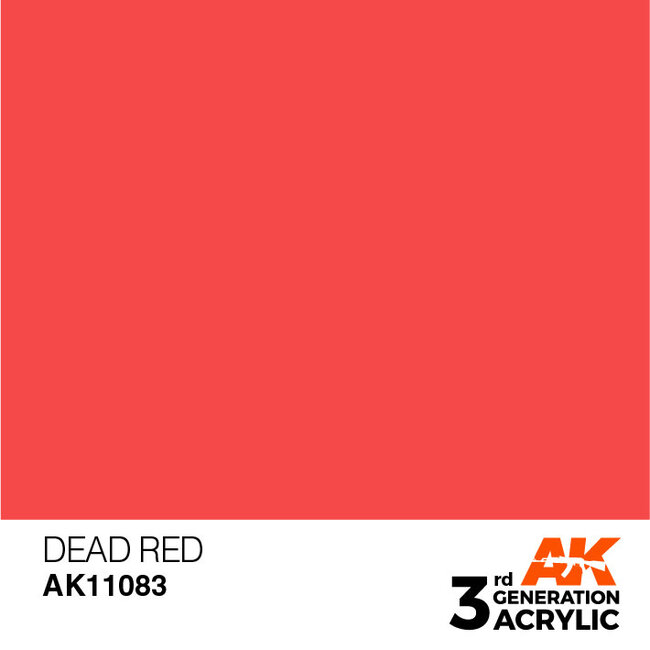 AK Interactive AK Interactive - 3rd Generation Acrylic: Dead Red