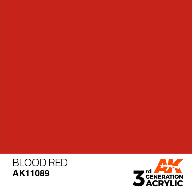AK Interactive AK Interactive - 3rd Generation Acrylic: Blood Red