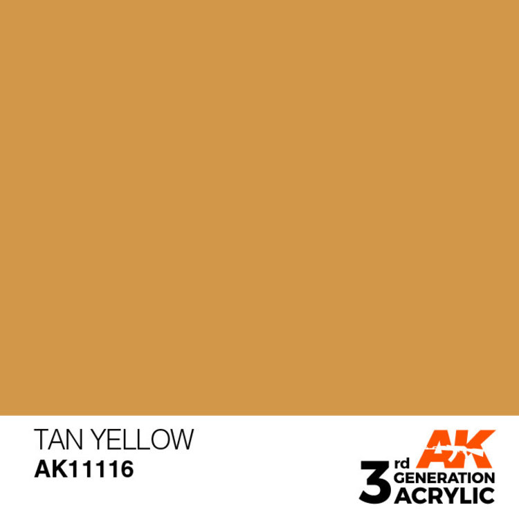 AK Interactive AK Interactive - 3rd Generation Acrylic: Tan Yellow