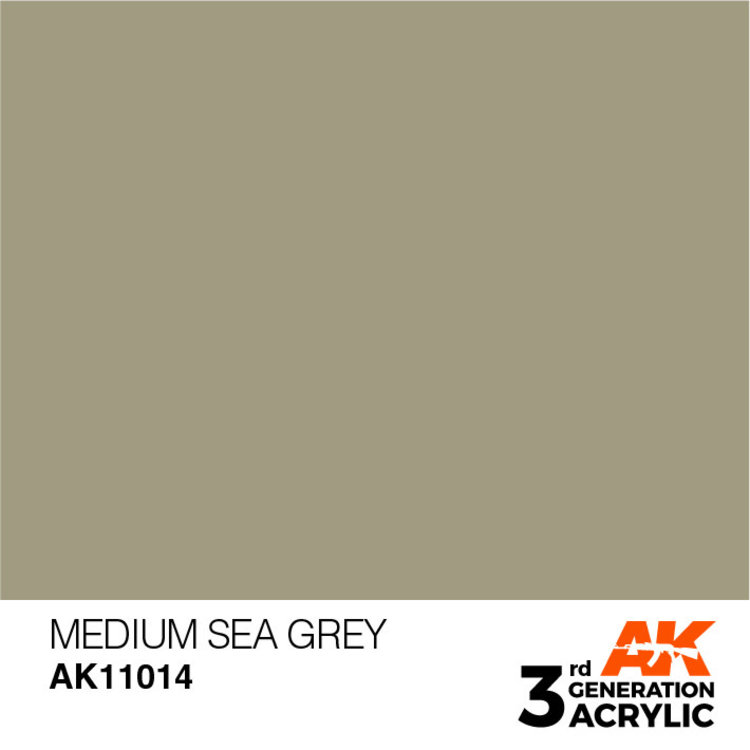 AK Interactive AK Interactive - 3rd Generation Acrylic: Medium Sea Grey