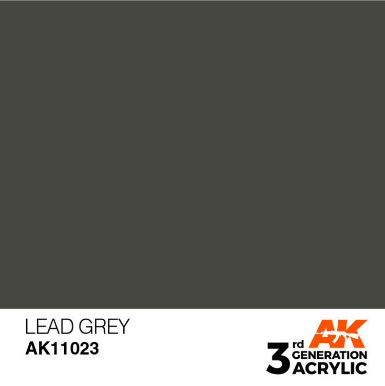 AK Interactive AK Interactive - 3rd Generation Acrylic: Lead Grey