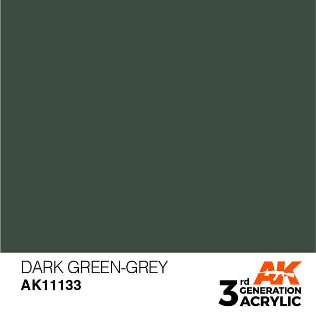 AK Interactive AK Interactive - 3rd Generation Acrylic: Dark Green Grey