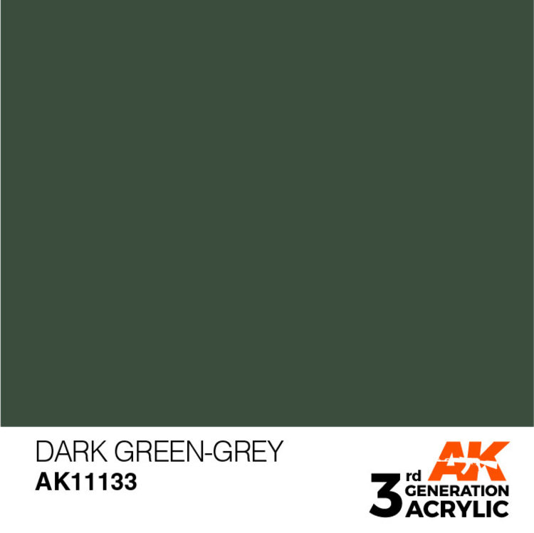 AK Interactive AK Interactive - 3rd Generation Acrylic: Dark Green Grey