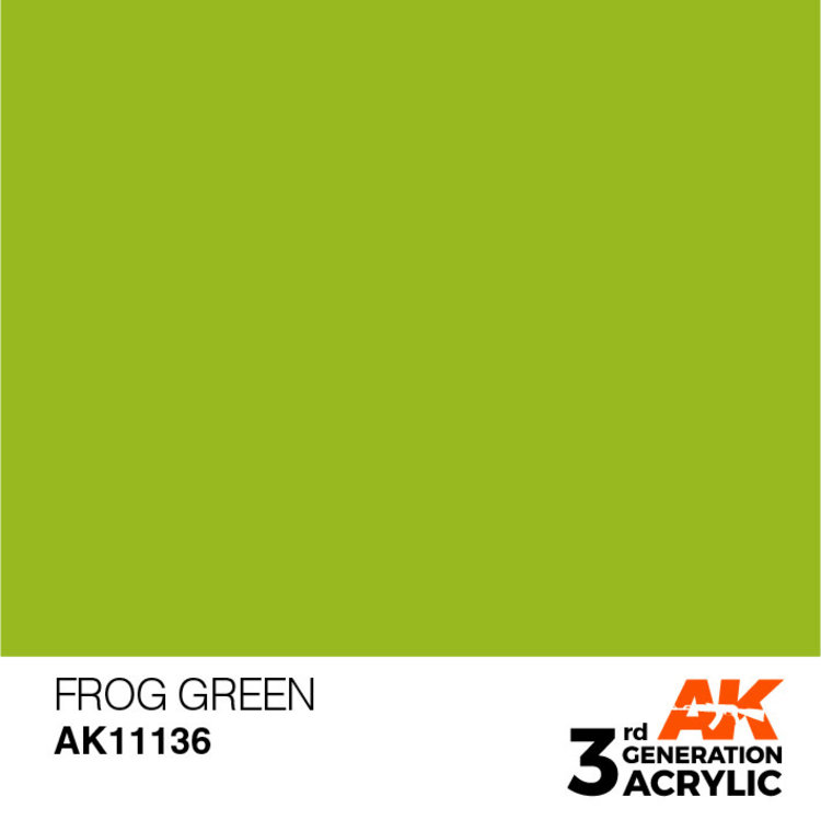 AK Interactive AK Interactive - 3rd Generation Acrylic: Frog Green