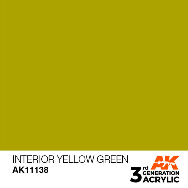 AK Interactive AK Interactive - 3rd Generation Acrylic: Interior Yellow Green