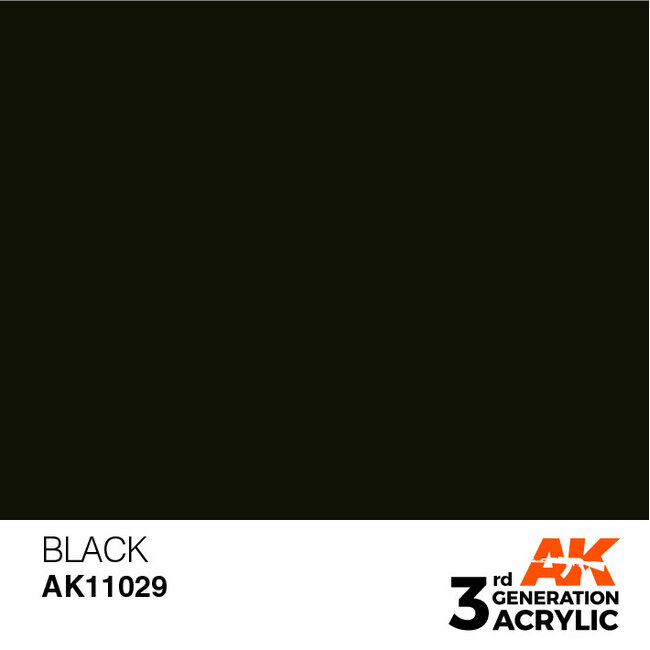 AK Interactive AK Interactive - 3rd Generation Acrylic: Black