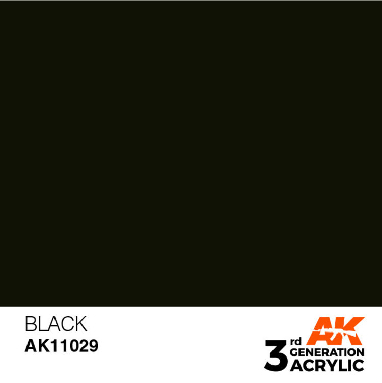 AK Interactive AK Interactive - 3rd Generation Acrylic: Black