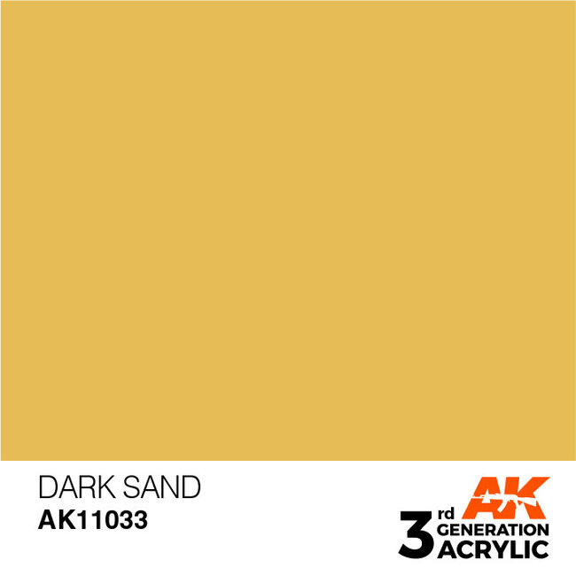 AK Interactive AK Interactive - 3rd Generation Acrylic: Dark Sand