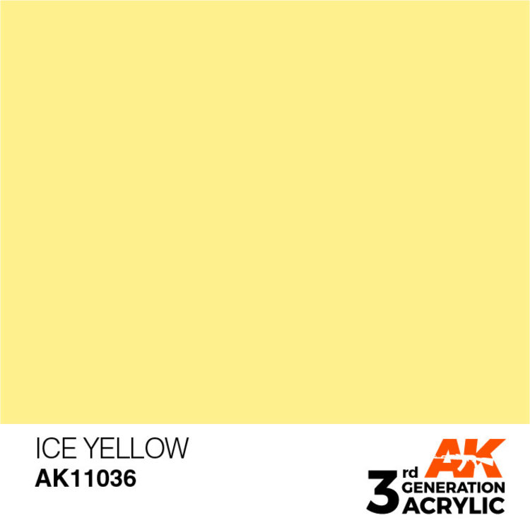 AK Interactive AK Interactive - 3rd Generation Acrylic: Ice Yellow