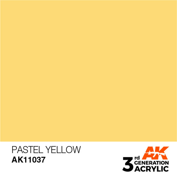 AK Interactive AK Interactive - 3rd Generation Acrylic: Pastel Yellow